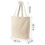 Wholesale Eco-Friendly Blank Reusable Cotton Canvas Tote Bag Custom Tote Cotton Bag