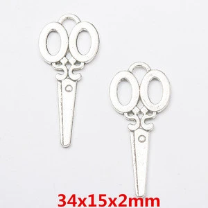 wholesale factory price hip hop jewelry online shop charms alloy scissors pendant