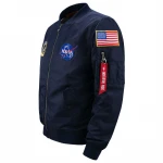 Wholesale Fashion Custom Locomotive Chaqueta Hombre  Nasa Pilot Bomber Jacket Coats Cropped Jackette For Men
