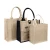 Import Wholesale Fashion Design Shopping Custom Logo White Jute Bag from China