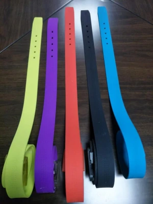 wholesale fashion eco-friendly colorful silicone rubber belts for kids/men/ladies