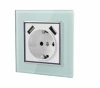 Wholesale glass wall socket with 2 usb port 220V