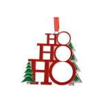 Wholesale Heat Press Printing 3" Sublimation Metal Christmas Tree Ornament
