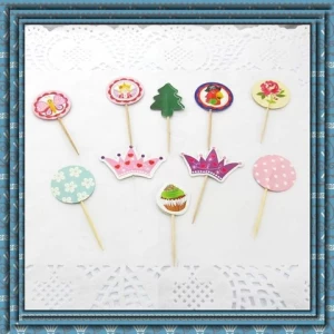 Wholesale high quality Happy birthday cake Tooth Pick decoration