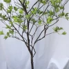 Wholesale Hot Sale Japanese Style  Ficus  White Green Plants  Home Office Exhibition Decoration Artificial Tree