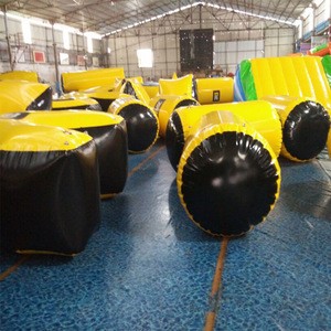Wholesale inflatable paintball wall, air bunker inflatable bunkers paintball for rental
