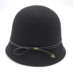 Wholesale New Design Wholesale Wool Felt Bowler Hats Custom Wool Cloche Plain Fedora Hats