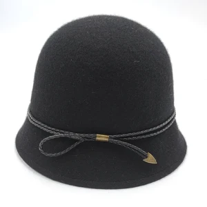 Wholesale New Design Wholesale Wool Felt Bowler Hats Custom Wool Cloche Plain Fedora Hats