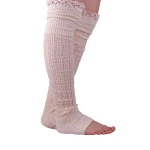 Wholesale New Fashion Hot Sale Ruffled Lace Women Ladies Knitted Leg Warmers