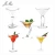Import wholesale polycarbonate Unique Shape Unbreakable Plastic Martini wine Glasses with ball stem from China