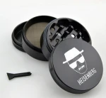 Wholesale products cnc aluminum spice tobacco herb weed grinder color smoke tires with three free LOGO