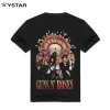 Wholesale Rock Fashion T-Shirt, Guns N Roses 3D Printing Cotton Men Tshirt Short Sleeve European and American Size