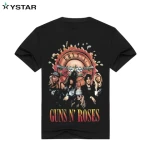 Wholesale Rock Fashion T-Shirt, Guns N Roses 3D Printing Cotton Men Tshirt Short Sleeve European and American Size