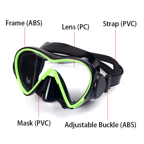 Wholesale Scuba Diving Mask Ank Snorkel Diving Equipment Shockproof Anti-Fog Swimming Goggles Underwater Snorkel Mask For Adult