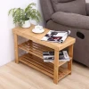 Wholesale shoe rack stool Home furniture Living room Brown box custom logo Modern bedroom shoe storage stool bedroom