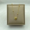 Wholesale Stainless Steel Necklace for Women WIth Steel Heart Pendant Beads Chain
