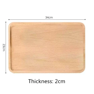 Wholesale wooden rectangular bamboo household pallets wood table decoration serving tray