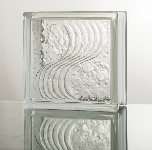 Wholesales decorative sea wave glass blocks with cheap price