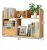 Wideny Detachable Desktop Organizer Storage Rack, Office Home Wood Storage Holders for Books or Decoration