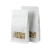 Import WK03 Heat Seal Biodegradable White Kraft Paper Stand Up Pouch Bag with Zipper from China