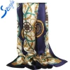 Womens square 100% real silk scarf