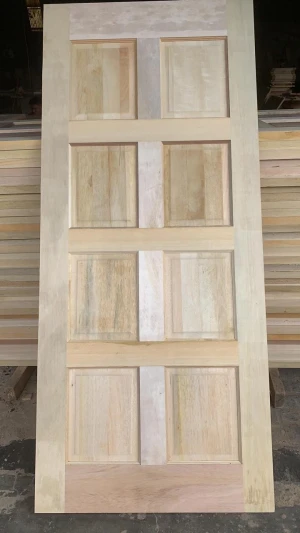 Wood Door Unfinished Solid Knotty Pine Wood Interior Single Sliding Wood Barn Door