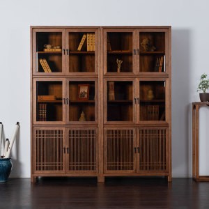 Wooden book shelf wood bookcase 5-shelf bookcase
