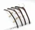 Import Wooden brown hangers with brass gold clips for hotel,hospitality clothes hangers from China