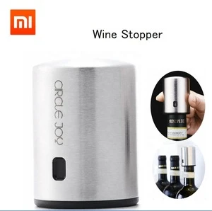 Xiaomi Mijia Smart Wine Stopper Stainless Steel Vacuum Memory Wine Stopper Electric Stopper Wine Corks chain brand-Circle Joy