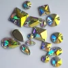 Yanruo AB Color Glass Crystal Sew On Rhinestone Crystal Flat Back Rhinestone For Dresses