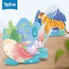 [YaoFish] 24 Solar Terms  Children Board Game Paper Game Hand work Game