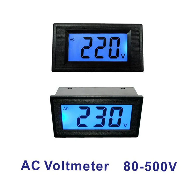 YB5135D AC80-500V LCD Digital Voltage Panel Volt Meter Tester AC Voltmeter