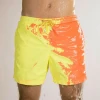 YD - STK002 New design fashion summer beach wear discolored swim shorts colorful plus size men shorts pants