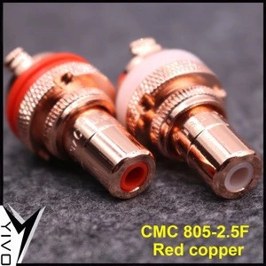 YIVO DIY Hot Selling Pure Copper RCA Female Plug Binding Post Audio Cable Connectors Speaker Cable Terminals Socket