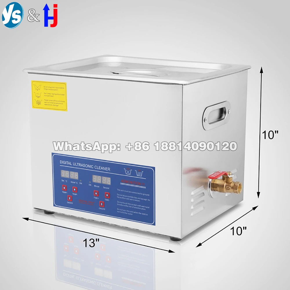 YS HJ New Digital Ultrasonic Cleaner With Heater, 10L Digital Ultrasonic Dental Cleaning Machine Good Quality