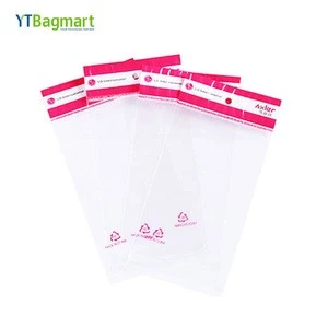YTBagmart Custom Printing Self Sealing Opp Package Bag Plastic Opp Cello Bag with Header