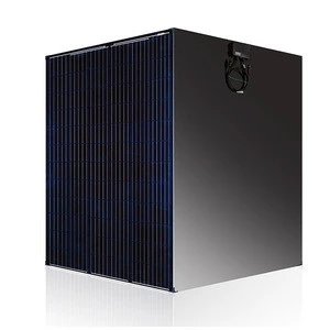 YUS Hot Sale Double Glass Black Solar 370W 360W 350W 5BB Photovoltaic Transparent Glass Solar Panels
