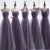 Import ZH0812E Fairy Style Convertible Bridesmaid Dresses Purple Tulle Halter Strapless Floor Length A Line Wedding Guest Prom Dress from China