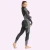 Import Zipper Crop Long Sleeve Shirt Seamless Tall waist Leggings Two Piece Yoga Sets gym wear set women from China