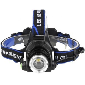 Zoom Adjustable Focus 18650 Rechargeable Head Torch Flashlight USB lampe frontale Handsfree LED Headlamp