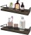 Import Set of 2 Rustic Wood Wall Storage Shelves from China