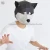 Import DIY Husky Shiba Inu Dog Animal Paper Face Masks Headgears Shiba Inu Husky DIY Paper Mask from China