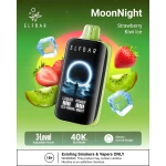 Elf Bar Moonnight 40K Strawberry Kiwi Ice 40000 Puffs 22mL 1000mAh USB-C Dual Mesh LCD Adjustable Airflow for Latvia