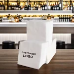 Manufacturers quality 500 pack cocktail napkins paper 3 ply white beverage napkins restaurant event bar wedding party n