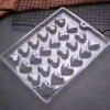 Acrylic Molde Para Chocolate Rose Flower Heart Shape Candy Chocolate Bar Mold