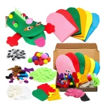 Art Craft Felt Sock Hand Puppet Making Kit Creative DIY Storytelling Role Play Party Supplies Make Hand Puppet