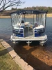 20 feet aluminum pontoon boat with cruising style