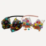 Girls Colorful Fashion Tulle Alice Band