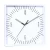Import 12inch Decorative Battery Operated Square Wall Clock from China