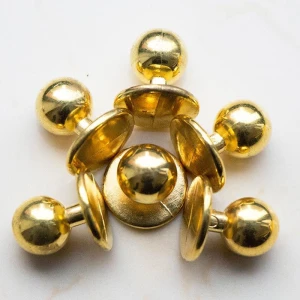 Golden Chef Buttons,Plastic chef stud button